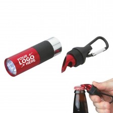 Aluminium Alloy 2 in1 Keychain Bottle Opener Led Torch